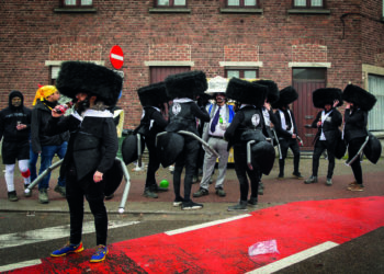 Les dérapages nauséeux et répétitifs du carnaval d’Alost doivent être compris à l’aune du complexe d’Auschwitz. (James Arthur Gekiere/AFP)