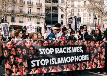 Manifestation à Paris, le 22 mars 2025 (© Bastien André / Hans Lucas via AFP)