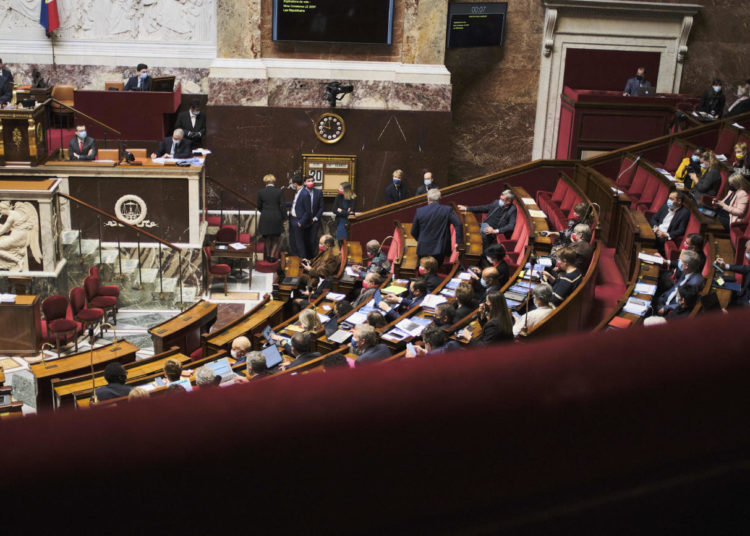 La résolution reconnaissant le génocide des Ouïghours a été adoptée jeudi 20 janvier par l’Assemblée nationale. (Victor Bonilla/Hans Lucas/AFP)