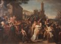 « La Patrie en danger » par Guillaume Guillon Lethière, 1799. Intitulé également "L’enrôlement des volontaires" (1799, Musée de la Révolution française, Vizille)