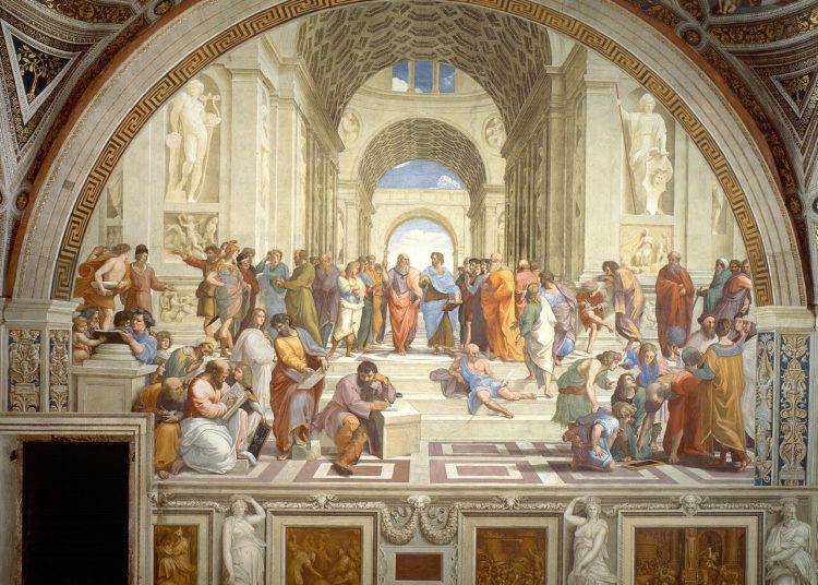 L'École d'Athènes, par Raphaël, 1511 (Musées du Vatican)