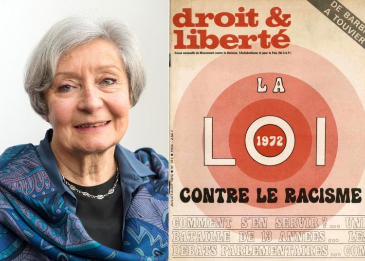 Jacqueline Costa-Lascoux a contribué aux travaux préparatoires de la loi de 1972 au sein de la commission juridique du Mrap. L’adoption de la loi a bien sûr fait la une de Droit & Liberté, mensuel de l’association antiraciste.