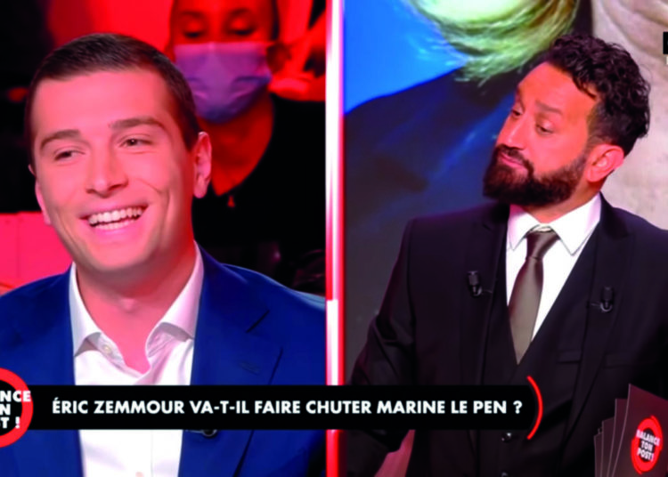 Jordan Bardella sur le plateau de Balance ton post ! sur C8 le 30 septembre 2021. (Capture YouTube Touche pas à mon poste !)