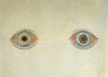 "Meine Augen zur Zeit der Erscheinungen" (Mes yeux au moment des apparitions), August Natterer (entre 1911 et 1913)