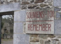 Plaque commémorative, Oradour-sur-Glane (DR)