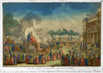 Fête de l'Être suprême, le 8 juin 1794 (Musée Carnavalet, Paris)