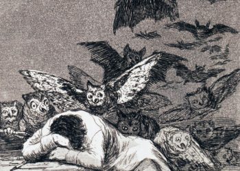 El sueño de la razon produce monstruos (Le sommeil de la raison engendre des montsres), gravure de Francisco de Goya publiée en 1799. (Wikimedia Commons)