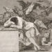 Francisco de Goya, El sueño de la razon produce monstruos ("le sommeil de la raison engendre des monstres"), 1797/1799 (détail).