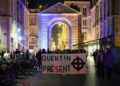 Rassemblement en hommage à Quentin Deranque à Bordeaux, le 21 février 2026 (PhotoPQR / Sud Ouest / MaxPPP)